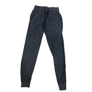 Lululemon Heathered Gray Jogger Lounge Drawstring Pants Womens Size 2 Athleisure